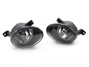 Zwei schwarze Klarglas Nebelscheinwerfer HB4 für VW Golf VI Beetle Tiguan Touran UP! Tuning Set