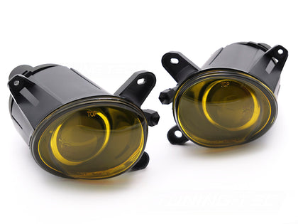 Gelbe Nebelscheinwerfer Set H3 Glaslinse für VW Passat B5 3BG 2000-2005