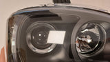 LED Scheinwerfer für BMW E90 E91 mit Tagfahrlicht Ringen und schwarzem Einsatz