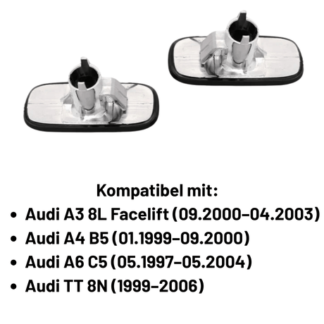 Seitenblinker Set für Audi A3 8L A4 B5 A6 C5 TT 8N rauchglas schwarz smoke - CR Tuning
