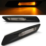 LED Seitenblinker Set für BMW 5er F10 F11 schwarz glanz smoke 2010 bis 2013