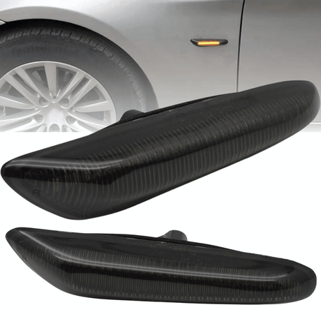 LED Seitenblinker Schwarz für BMW 1er (E81 E82 E87 E88) 3er (E46 E90 E91 E92 E93) 5er (E60 E61) - CR Tuning