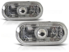 Seitenblinker Set chrom für Ford Fiesta MK6 C-Max Focus MK2, E-Prüfzeichen 011304
