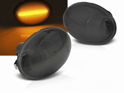 LED Blinker Seitenblinker Set für Mini Cooper R56 R57 R58 R59 schwarz smoke