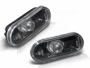 Seitenblinker Set schwarz für VW Golf 4 Bora Polo Passat Ibiza Toledo, klare Optik