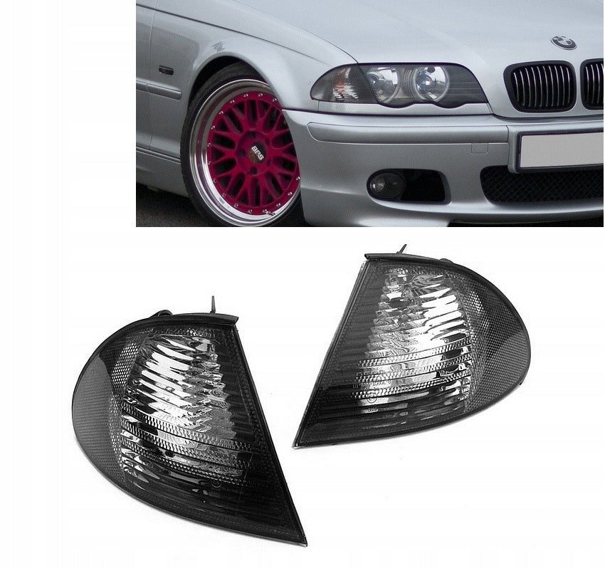 Frontblinker Set in rauchglas für 3er BMW E46 05.1998-08.2001