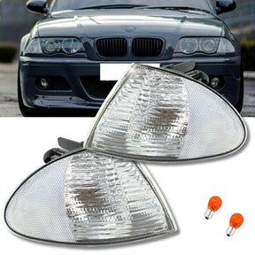 blinker chrom 05.98-08.01, klare Blinkergläser, Blinkergläser E46 für BMW E46 Front