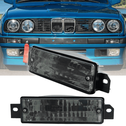 Frontblinker Set für BMW E30 1987-06.1994 Limo Touring Coupe Cabrio Standlicht smoke
