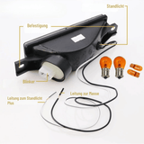 Frontblinker Set für BMW E30 1987-06.1994 Limo Touring Coupe Cabrio Standlicht smoke