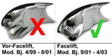 Frontblinker Set für BMW E46  09.01-03.03 Coupe Cabrio rauchglas