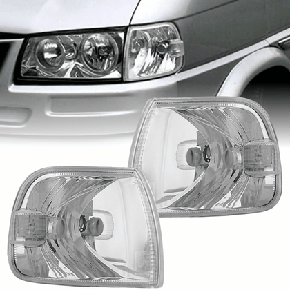 Frontblinker in chrom für VW T4 08.1996-03.2003 Multivan Caravelle Klarglas