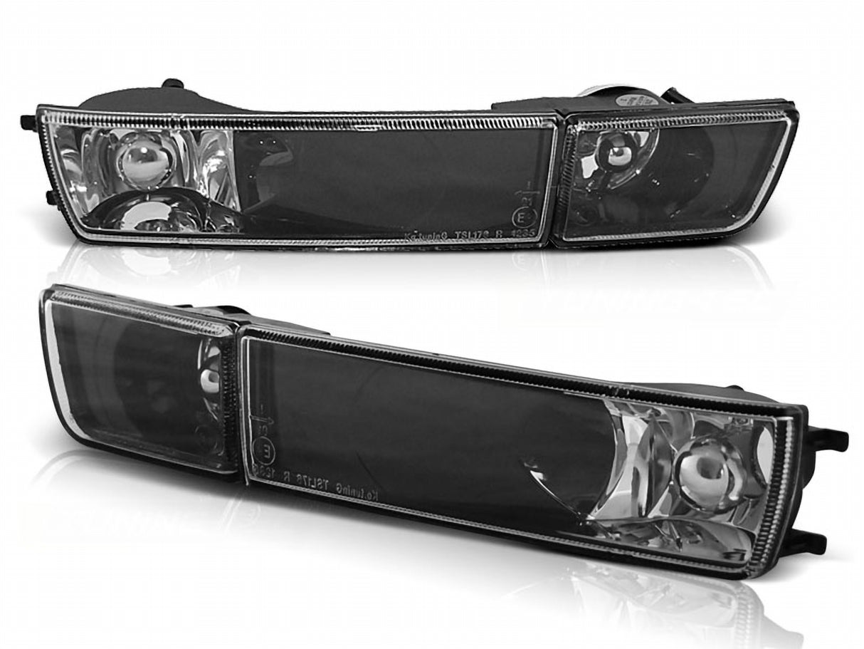 blinker schwarz Paar, Tuning Scheinwerfer Zubehör für VW Golf 3 Vento Front