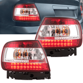 LED Rückleuchten rot weiß Audi A4 B5 1994-2000 Tuning Rücklichter Set