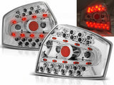 LED Rückleuchten Set chrom für Audi A4 B6 10.2000-10.2004