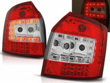 LED Rückleuchten Set rot chrom für Audi A4 B6 Avant 10.2000-10.2004