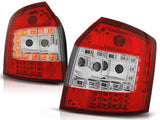 LED Rückleuchten Set rot chrom für Audi A4 B6 Avant 10.2000-10.2004