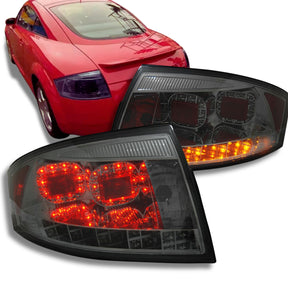 LED Rückleuchten Set für Audi TT 8N 1999-2006 rauch, mit roten LEDs und orangenem Blinker