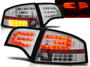 LED Rückleuchten Set chrom für Audi A4 B7 11.2004-03.08 Limo - CR Tuning