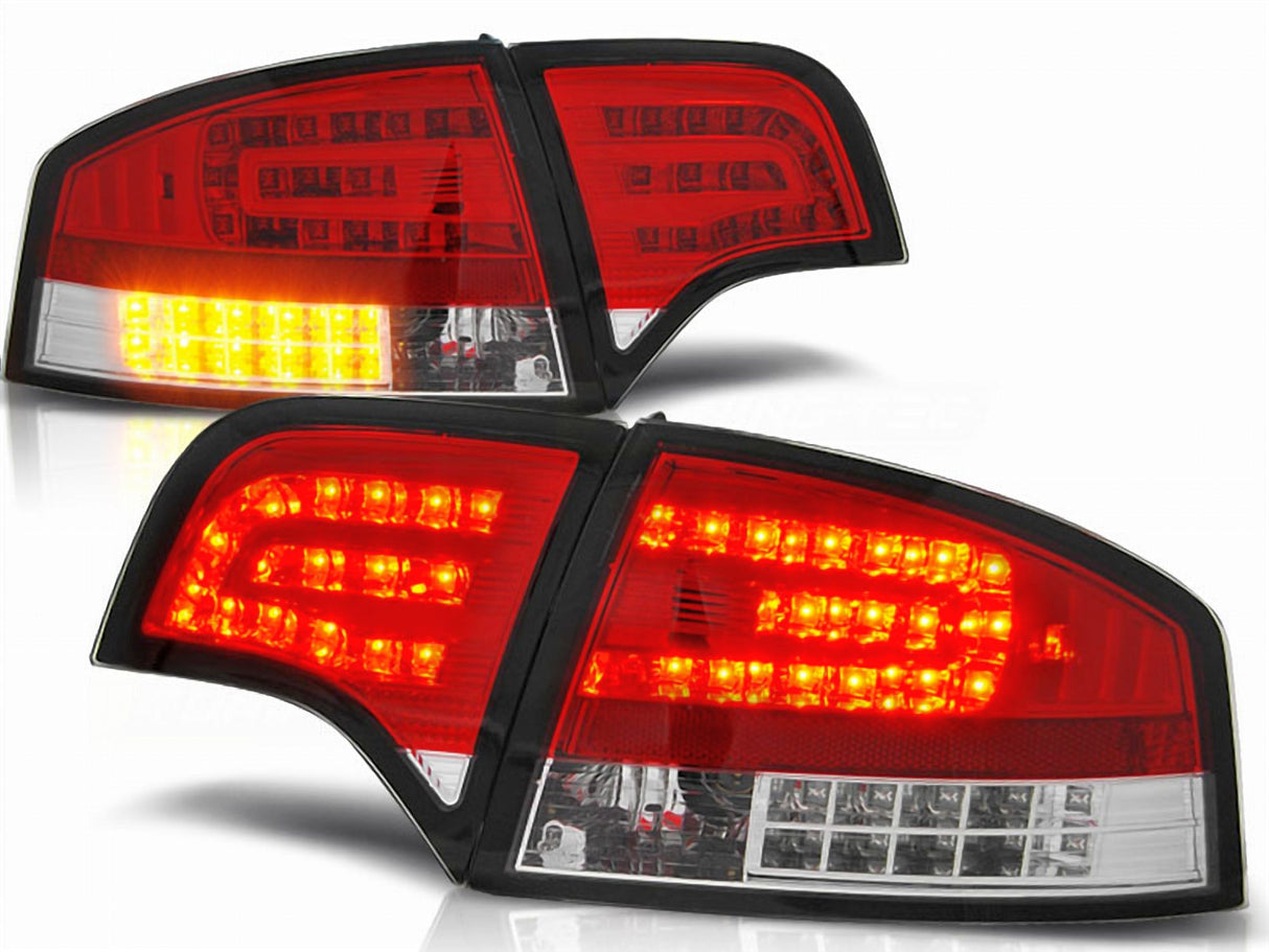 LED Rückleuchten Set rot weiß für Audi A4 B7 11.2004-03.08 Limo