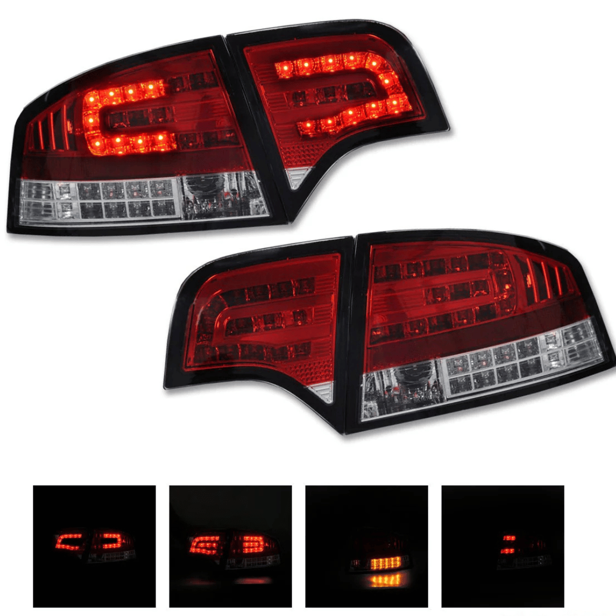 LED Rückleuchten Set rot weiß für Audi A4 B7 11.2004-03.08 Limo