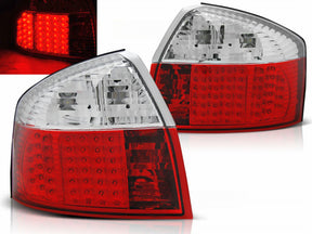 LED Rückleuchten rot chrom Audi A4 B6 2000-2004 Tuning Zubehör