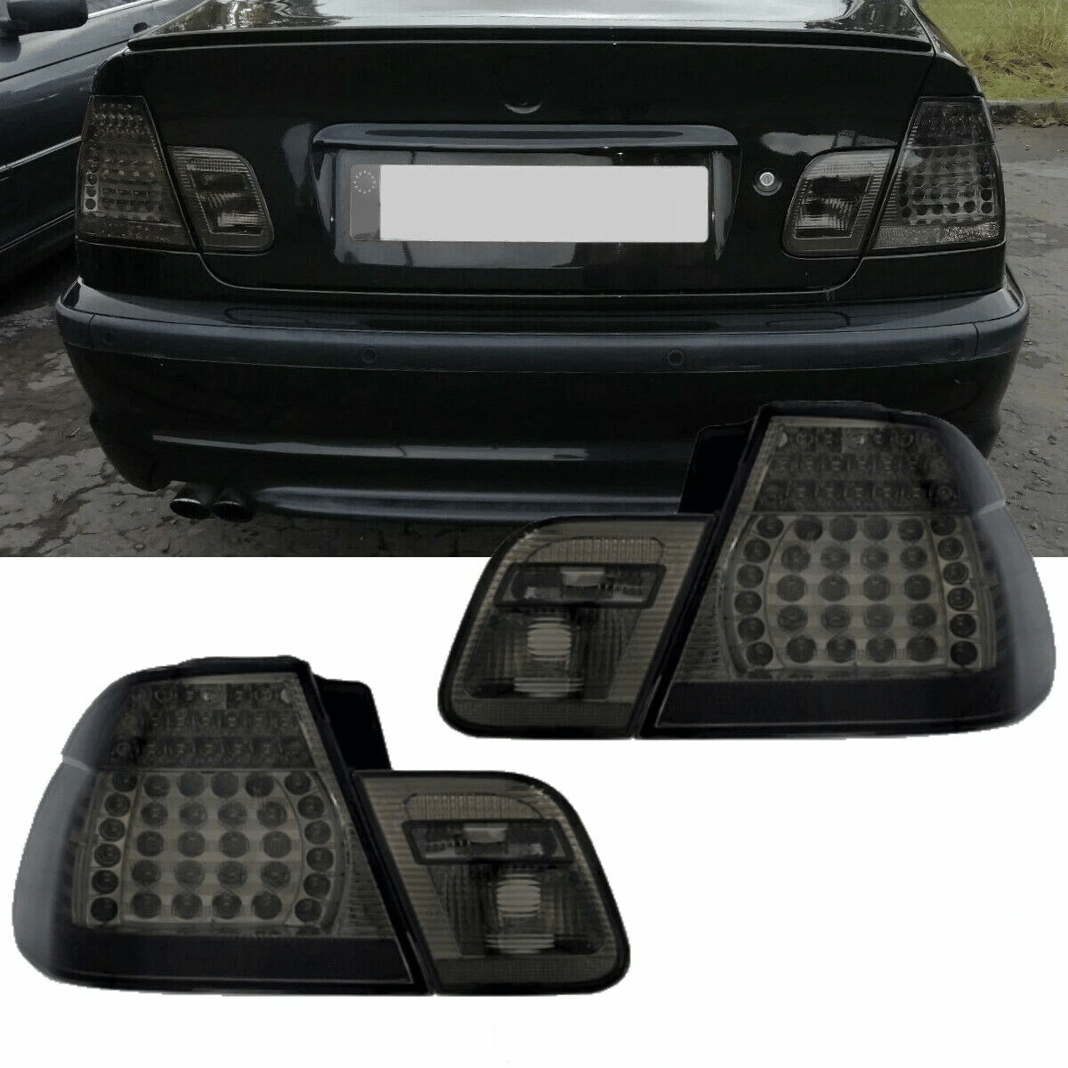 LED Rückleuchten Set Rauchglas für BMW E46 Limousine (09/2001-03/2005)