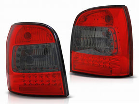 LED Rückleuchten rot für Audi A4 B5 Avant 94-01, rot getönt, mit LED Technik