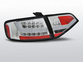 Chrom LED Rückleuchten Audi A4 B8 Limo 2008-2011 Tuning Zubehör