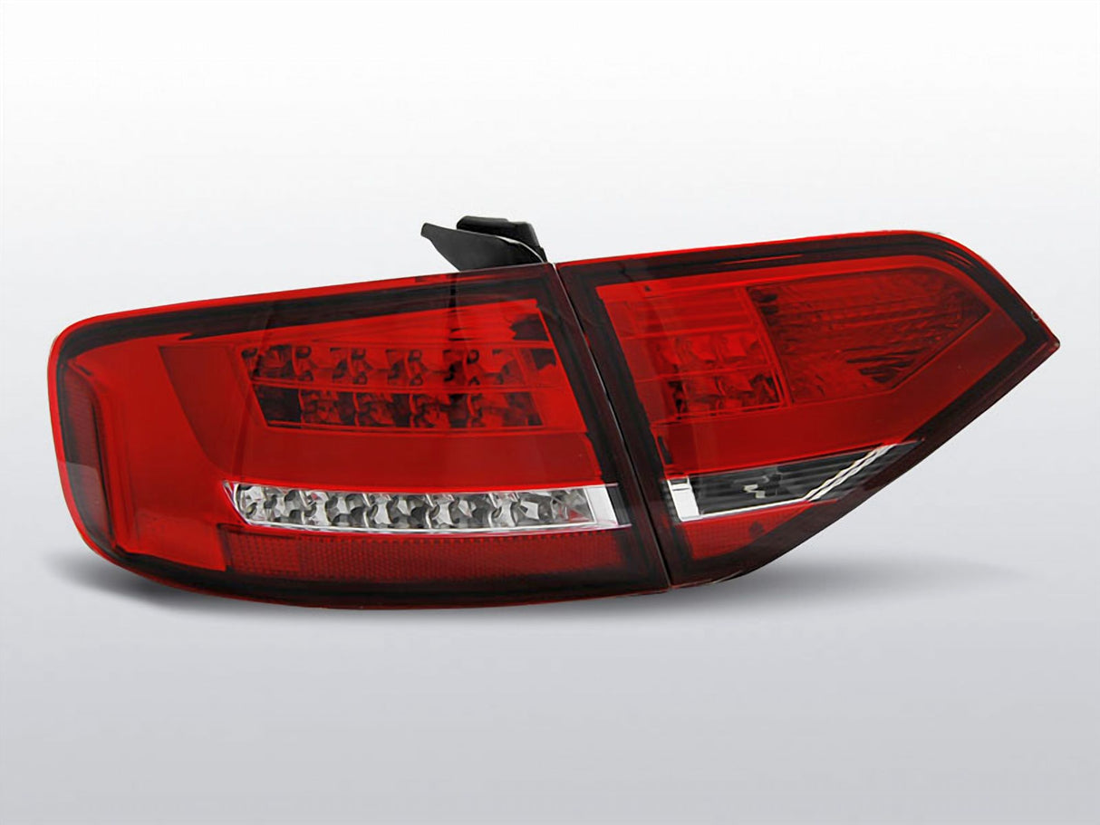 Led Lightbar Rückleuchten in rot für Audi A4 B8 Limo 2008--2011