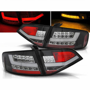 Led LightTube Rückleuchten schwarz Audi A4 B8 Limo 2008-2011 Tuning CR-Tuning