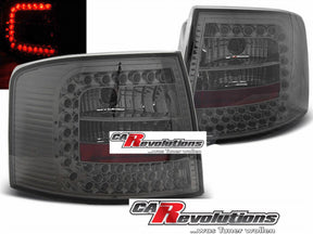 LED Rückleuchten smoke Audi A6 C5 4B Avant, Tuning Heckleuchten mit vielen LEDs