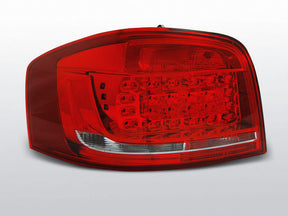 LED Rückleuchten rot weiß Audi A3 2008-2012 Tuning Heckleuchten rot-weiß