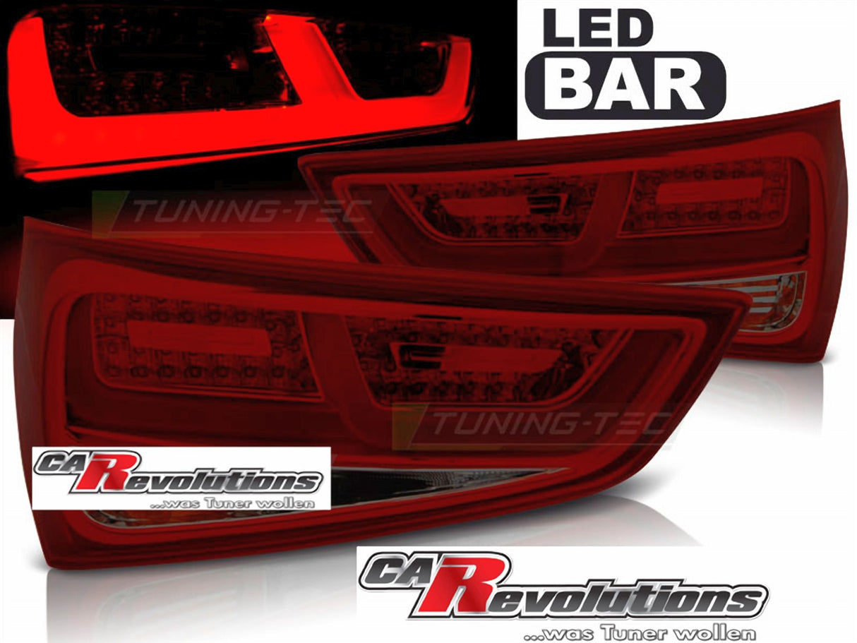 LED Rückleuchten Light Bar in rot matt für Audi A1 2010-12.2014