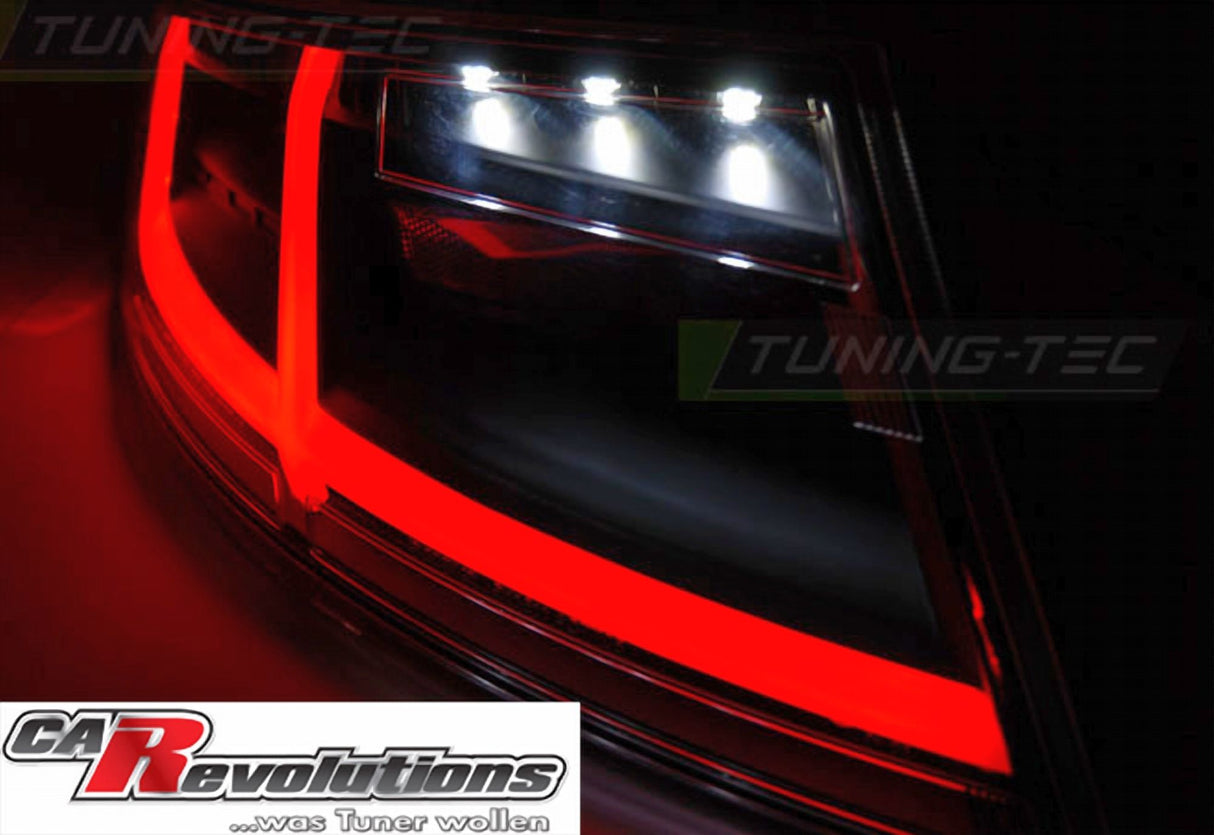 Led Rückleuchten dynamische Blinker 8S Look in rot matt für Audi TT 8J 04.2006-02.2014