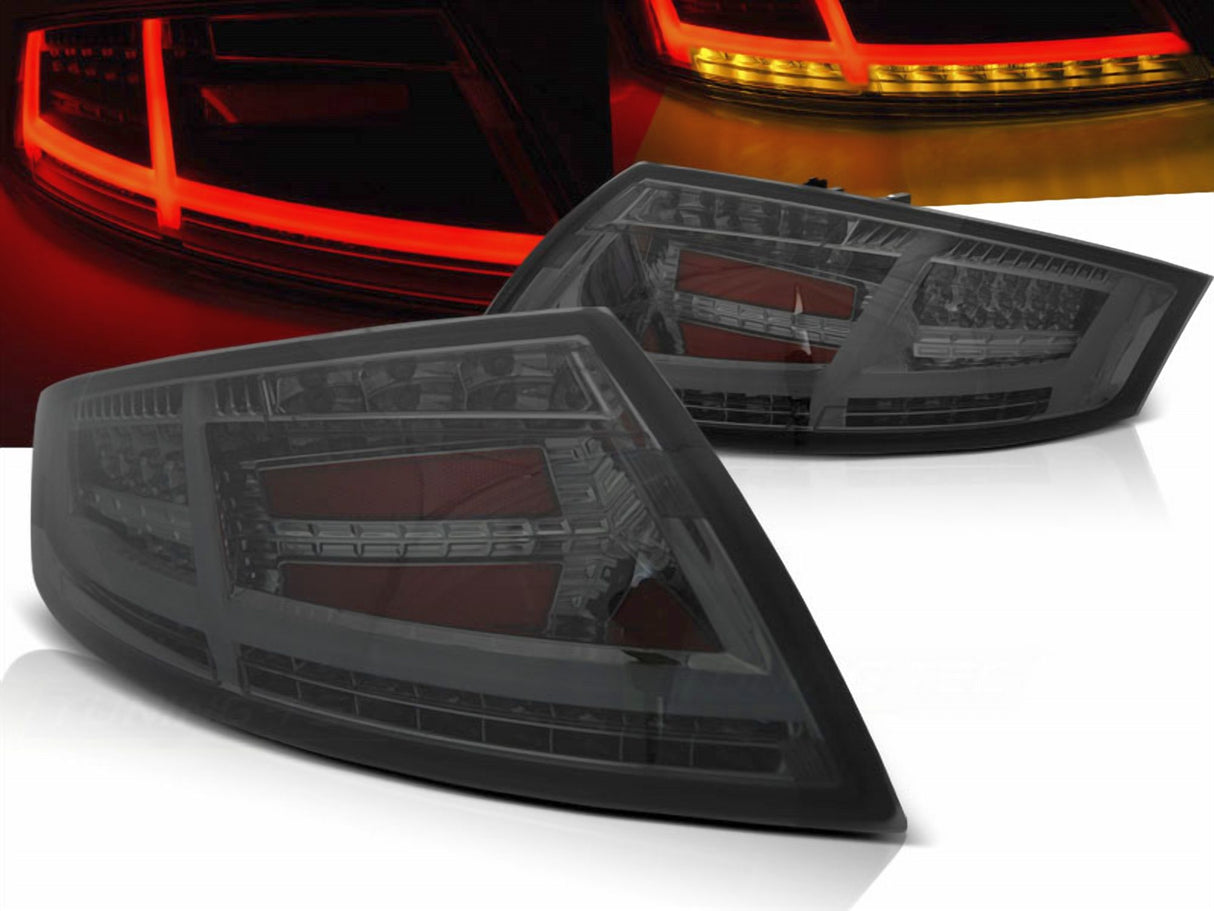 Led Rückleuchten dynamische Blinker 8S Look in smoke für Audi TT 8J 04.2006-02.2014