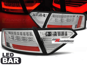 LED Rückleuchten Audi A5 2007-2011 chrom Coupe Cabrio Sportback, Tuning-Tec, CARevelutions