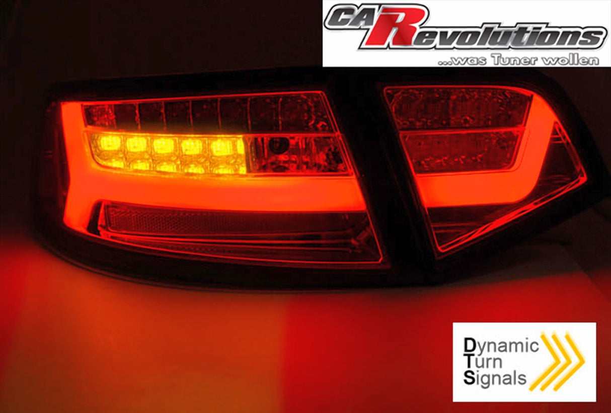 Led Rückleuchten dynamische Blinker S6 Look in schwarz matt für Audi A6 C6 4F Limo 2008--2011