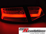 Led Rückleuchten dynamische Blinker S6 Look in schwarz matt für Audi A6 C6 4F Limo 2008--2011