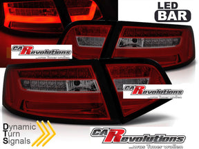 LED Rückleuchten S6 Look rot dynamische Blinker für Audi A6 C6 Limo 2008-2011