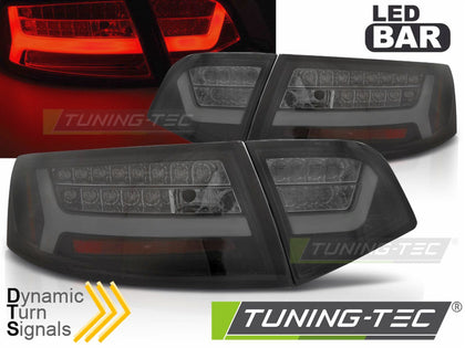 Led Rückleuchten dynamische Blinker S6 Look in schwarz smoke für Audi A6 C6 4F Limo 2008--2011