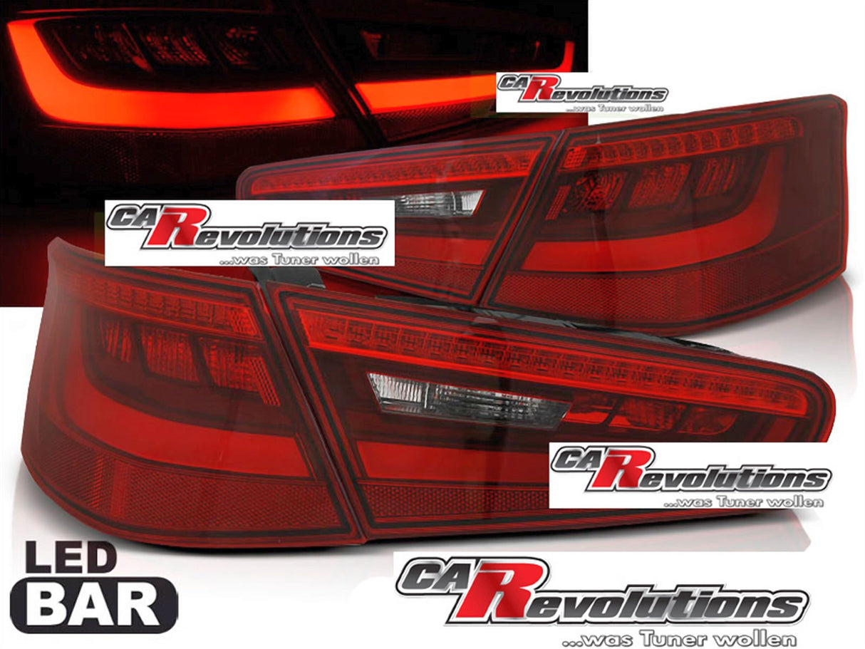 LED Lightbar Rückleuchten in rot Facelift Look für Audi A3 8V 2012-2016