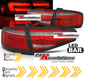 Led dynamische Rückleuchten Set rot für Audi A4 B8 8K 2012-2015 Limousine OEM LED - CR Tuning