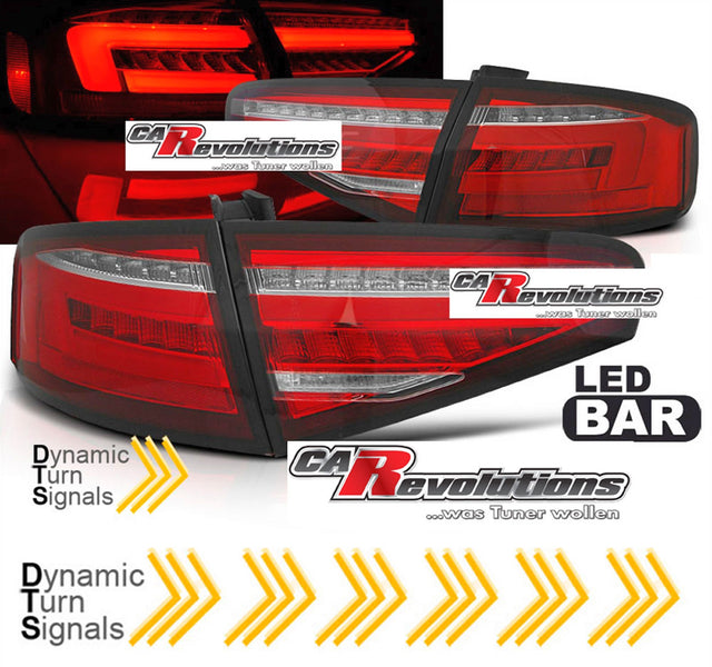 Led dynamische Rückleuchten Set rot für Audi A4 B8 8K 2012-2015 Limousine OEM LED - CR Tuning