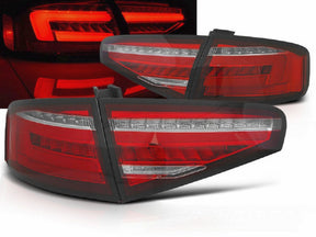Dynamische LED Rückleuchten rot für Audi A4 B8 Limo 2012-2015, Tuning Rücklichter