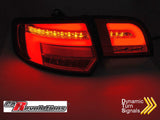 LED dynamische Rückleuchten Set für Audi A3 8P Sportback 2003 bis 2008-  smoke chrom