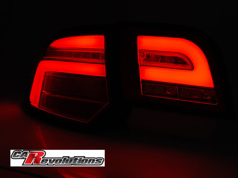 LED dynamische Rückleuchten Red Bar Set für Audi A3 8P Sportback 2009 bis 2012 schwarz