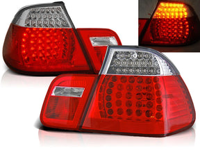 LED Rückleuchten rot weiß für BMW E46 Limo Set, Tuning Rücklichter