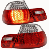 LED Rückleuchten für BMW E90 E91 mit dynamischem Blinker, rot klar
