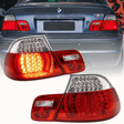 LED Rückleuchten Set für BMW 3er E46 Coupe rot, Tuning Rücklichter mit vielen LEDs