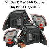 leuchten 04/1999-03/2003, Heckleuchten Set links rechts für BMW E46 Coupe Rück
